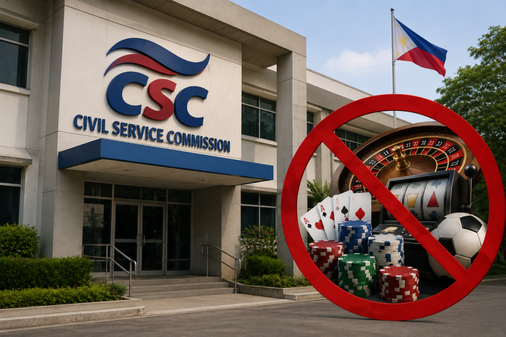 CSC Government Employees Banned from All Gambling Activities