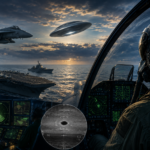 UFO encounter over the ocean / Photo AI Generated