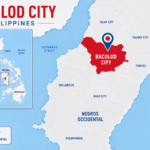 Bacolod City map infographic-photo AI Generated