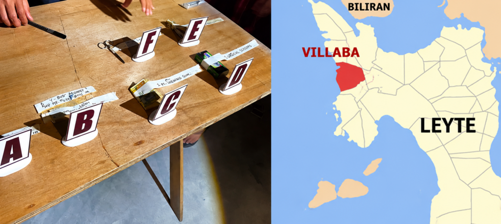 Forensic evidence and map of Villaba-photo from infinite radio villaba