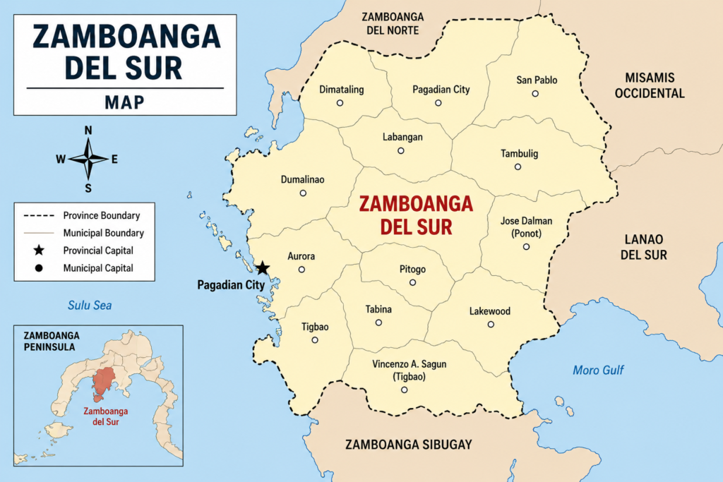 Zamboanga del Sur map file photo of AI