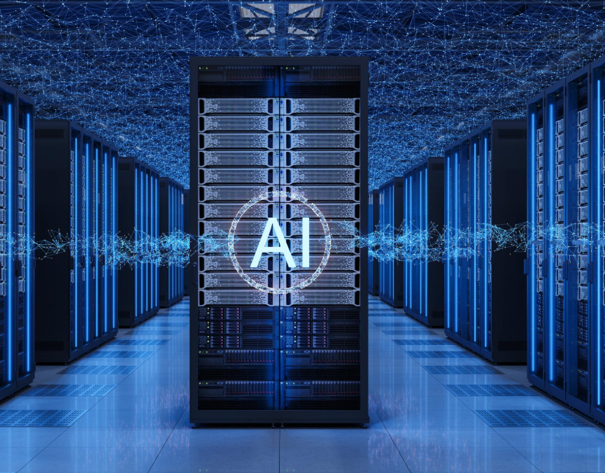 Futuristic AI Data Center