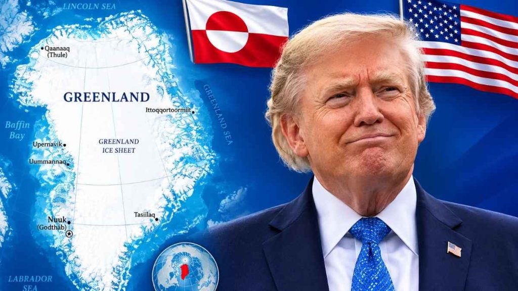 Greenland Map and Trump