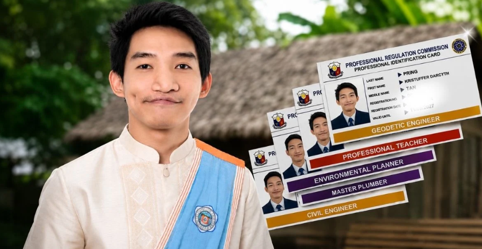 Kristuffer Darcyth Tan Pring Nakamit ang Limang PRC Licenses Laban sa Kahirapan