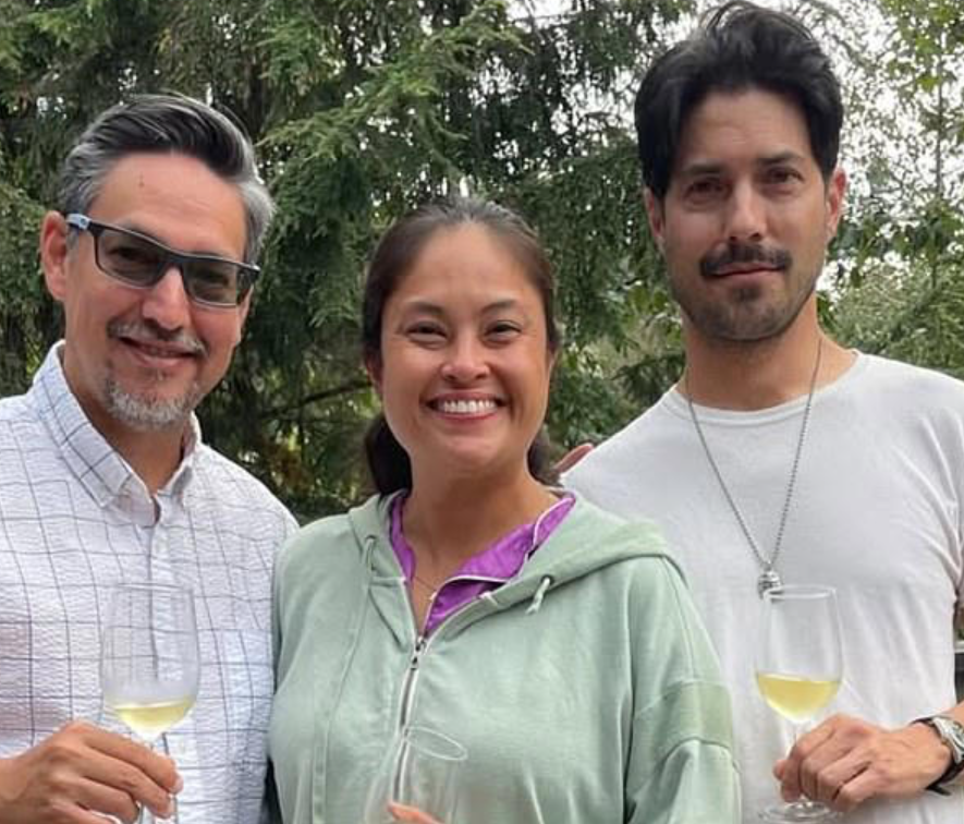 Brophy, 44, pictured center, is an emergency room nurse from Oceanside, Photo Daily Mail