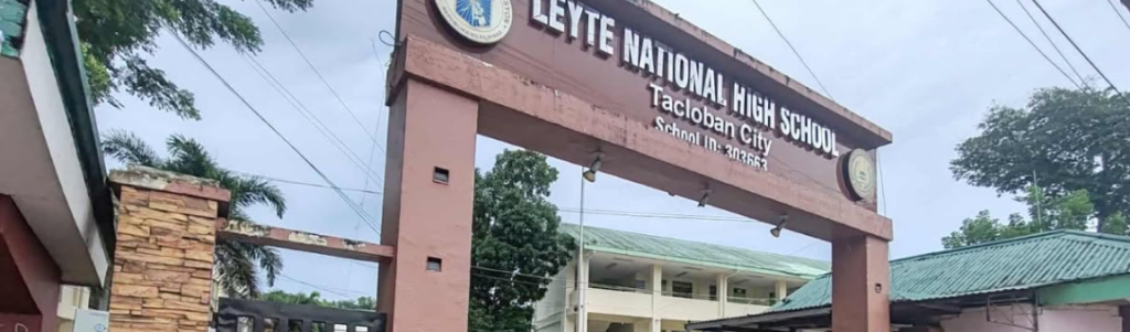 Leyte National Highscool in Tacloban city / PHOTO FROM FACEBOOK