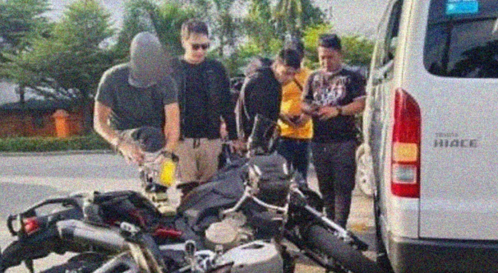 Motorcycle incident- photo from93.5 Brigada Tacloban