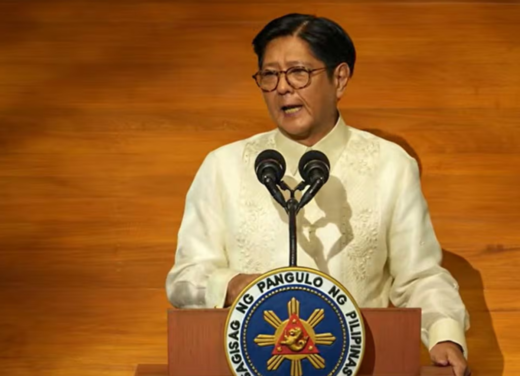 President Ferdinand Marcos Jr. delivers his 4th annual State of the Nation Address at the House of Representatives in Quezon City on July 28, 2025. RTVM screen grab