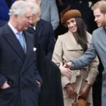 King Charles, Meghan Markle, and Prince Harry attend the Christmas Day Church service. (Image Source: Getty Images | Chris Jackson)